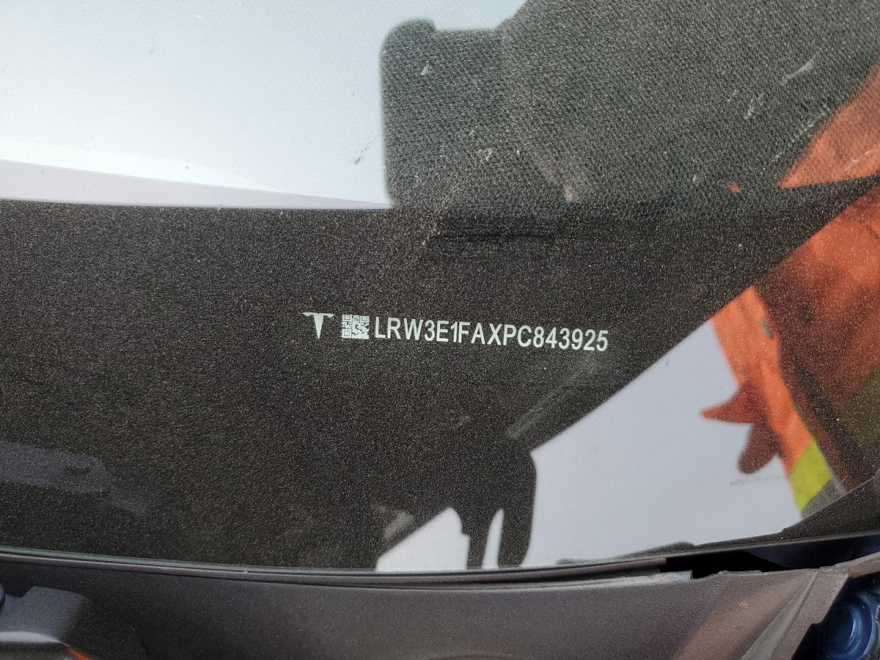 2023 TESLA MODEL 3 VIN:LRW3E1FAXPC843925