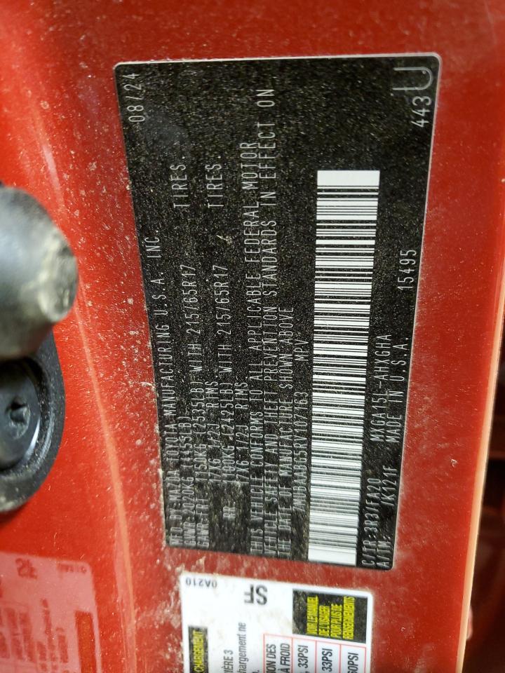 2024 TOYOTA COROLLA CROSS LE VIN:7MUBAABG5RV107163