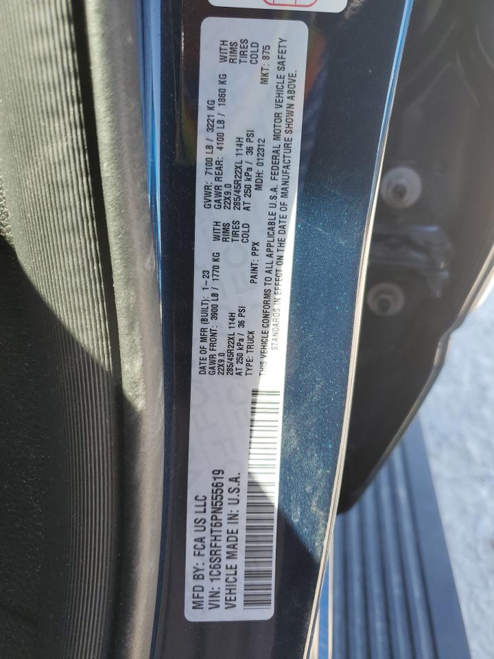 2023 RAM 1500 LIMITED VIN:1C6SRFHT6PN555619