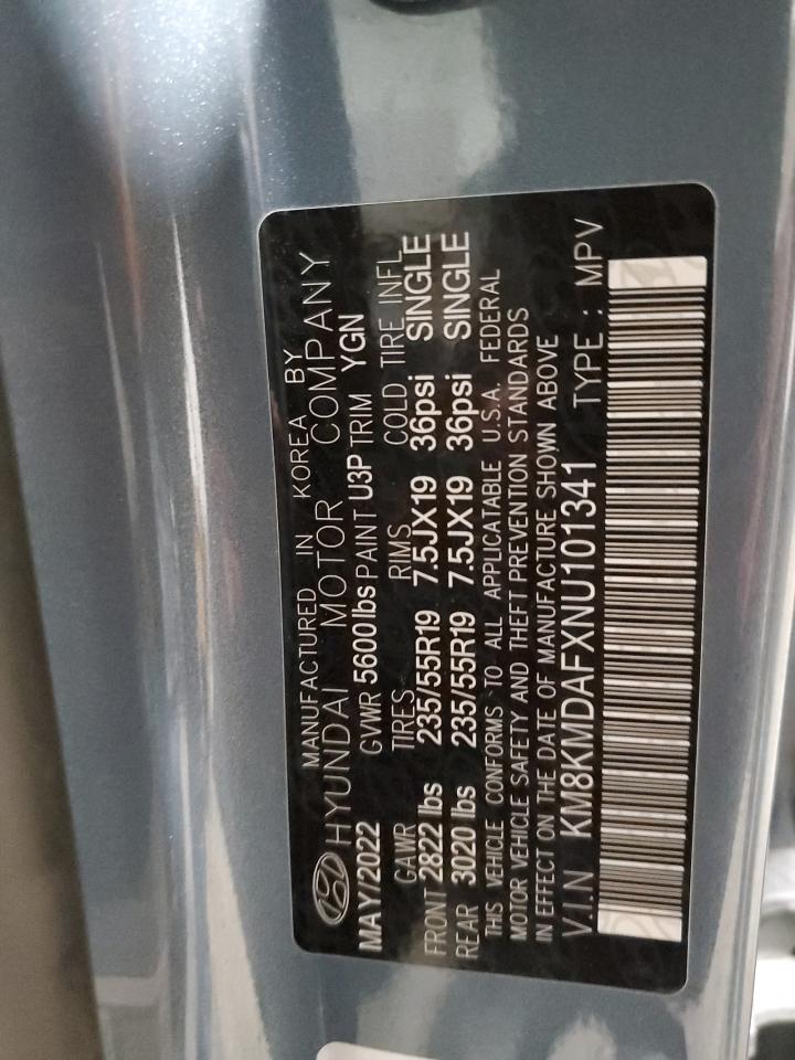 2022 HYUNDAI IONIQ 5 SE VIN:KM8KMDAFXNU101341
