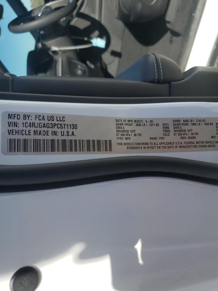 2023 JEEP GRAND CHEROKEE LAREDO VIN:1C4RJGAG3PC571130