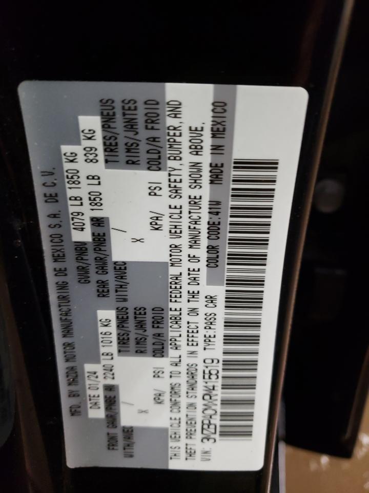 2024 MAZDA 3 PREFERRED VIN:3MZBPACMXRM415519