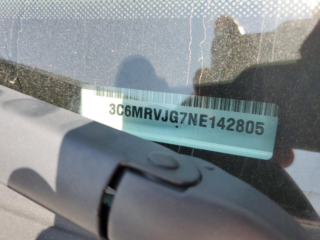 2022 RAM PROMASTER 3500 3500 HIGH VIN:3C6MRVJG7NE142805