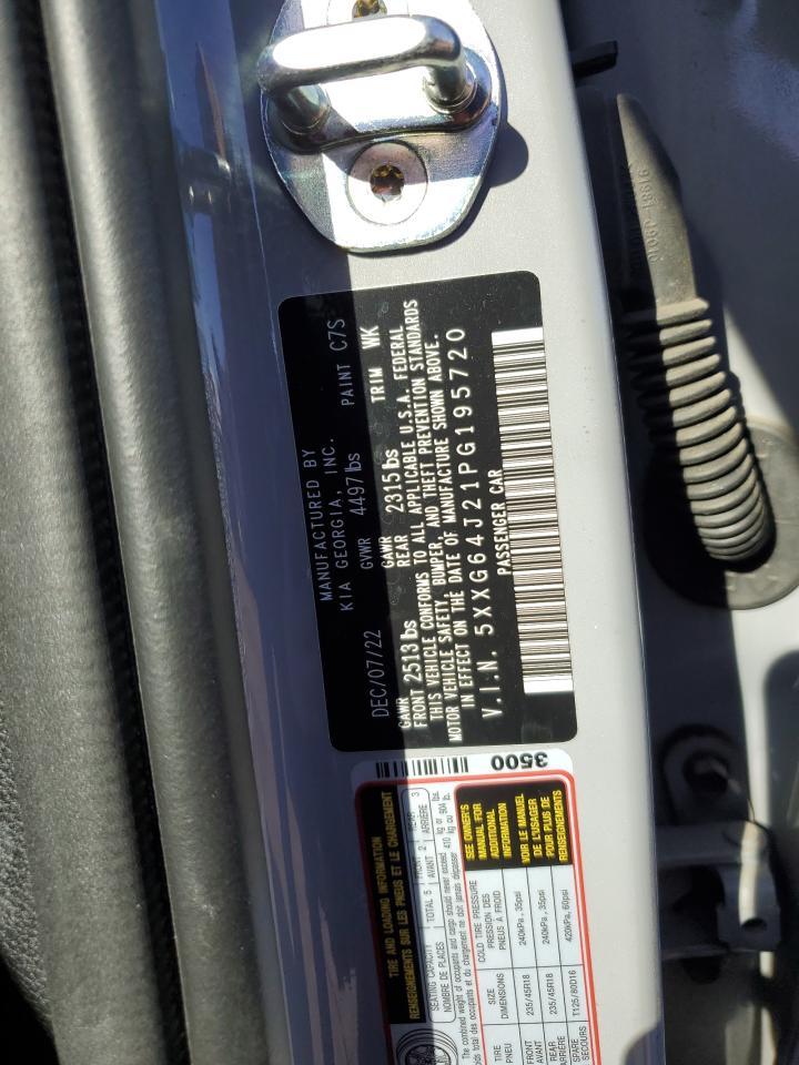 2023 KIA K5 GT LINE VIN:5XXG64J21PG195720