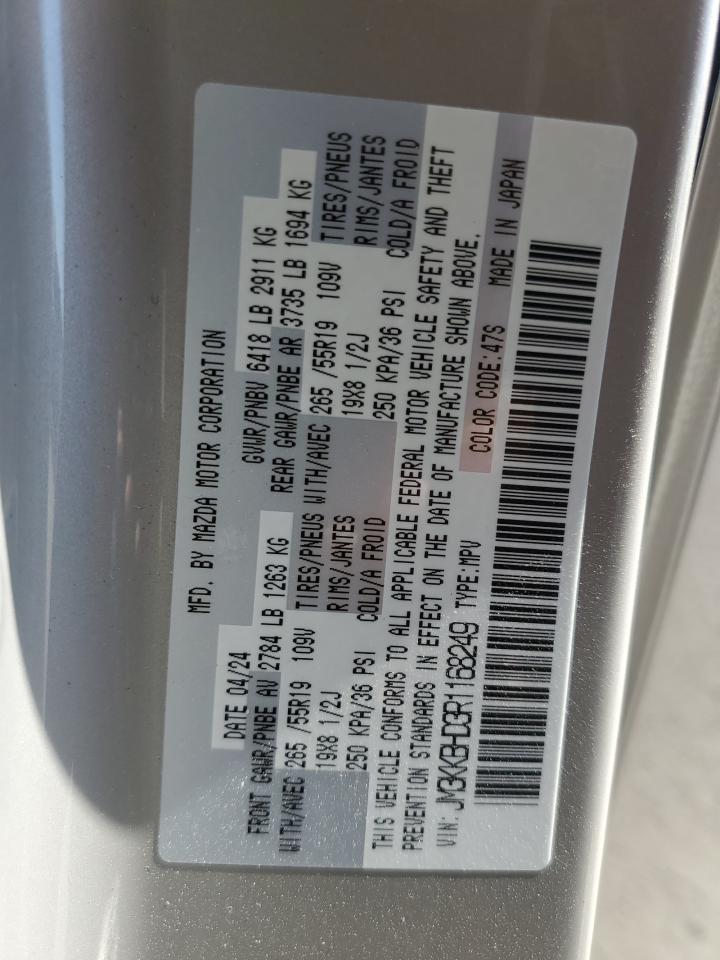 2024 MAZDA CX-90 PREFERRED VIN:JM3KKBHD3R1168249