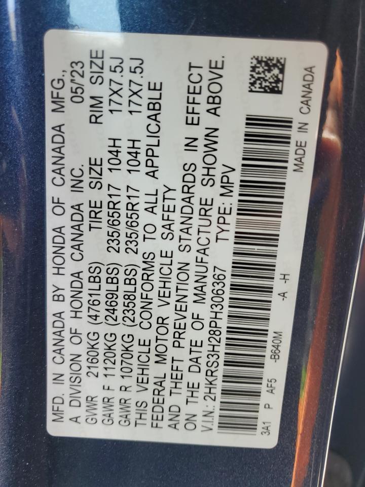 2023 HONDA CR-V LX VIN:2HKRS3H28PH306367