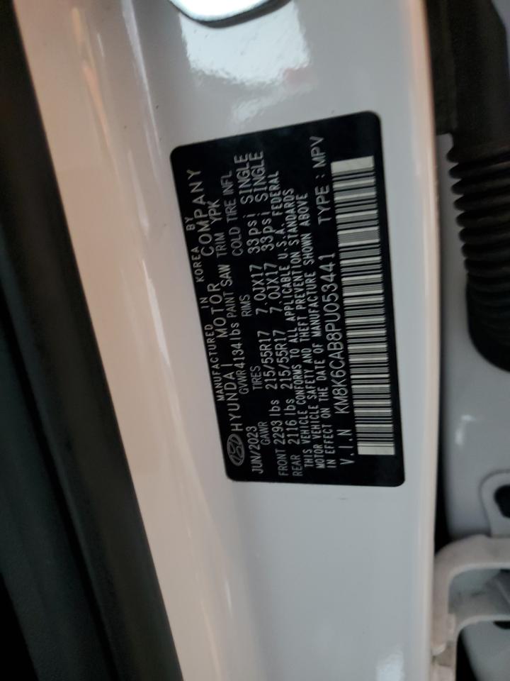 2023 HYUNDAI KONA SEL VIN:KM8K6CAB8PU053441