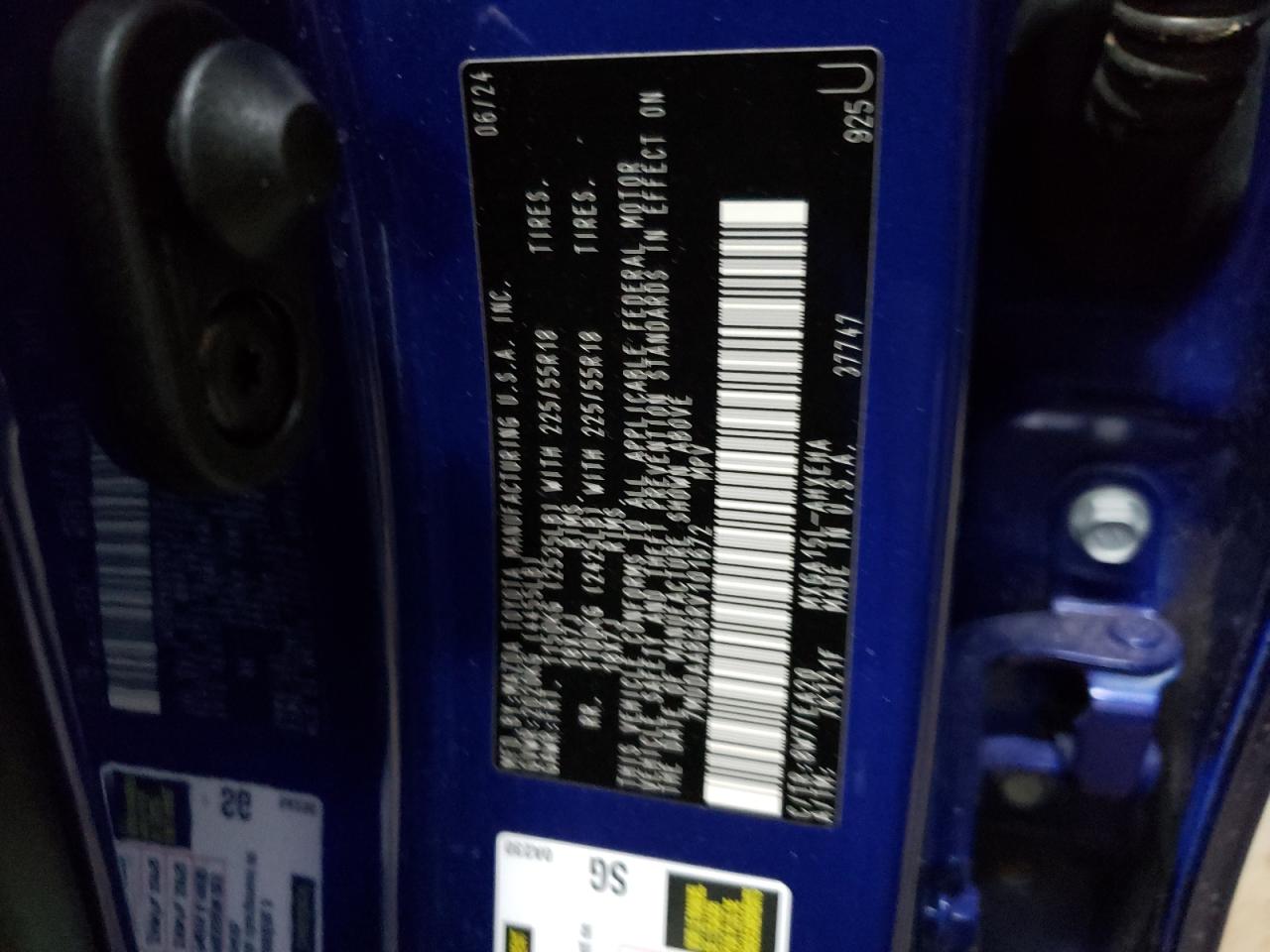 2024 TOYOTA COROLLA CROSS XLE VIN:7MUDAABG6RV101672