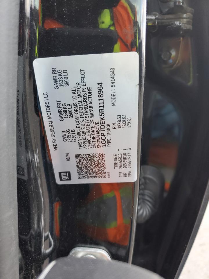 2024 CHEVROLET COLORADO Z71 VIN:1GCPTDEK5R1118964