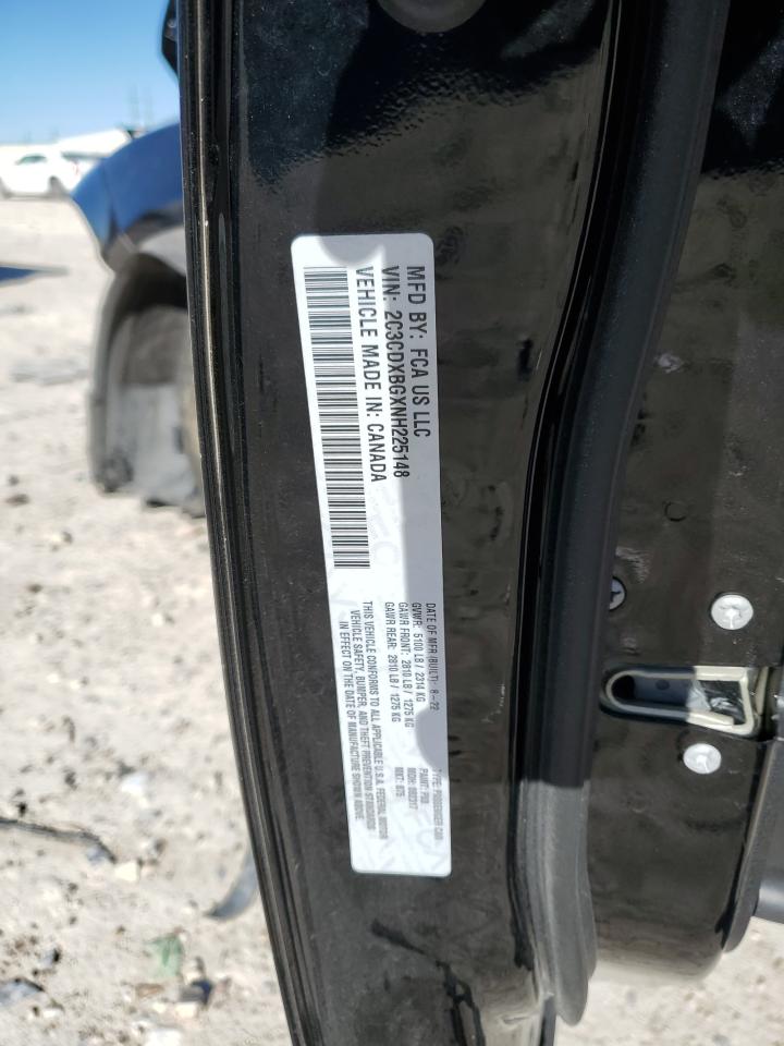 2022 DODGE CHARGER SXT VIN:2C3CDXBGXNH225148