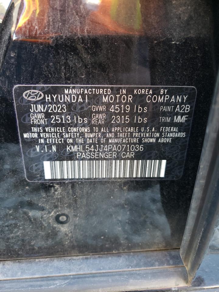 2023 HYUNDAI SONATA HYBRID VIN:KMHL54JJ4PA071036