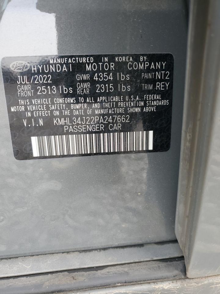 2023 HYUNDAI SONATA LIMITED VIN:KMHL34J22PA247662