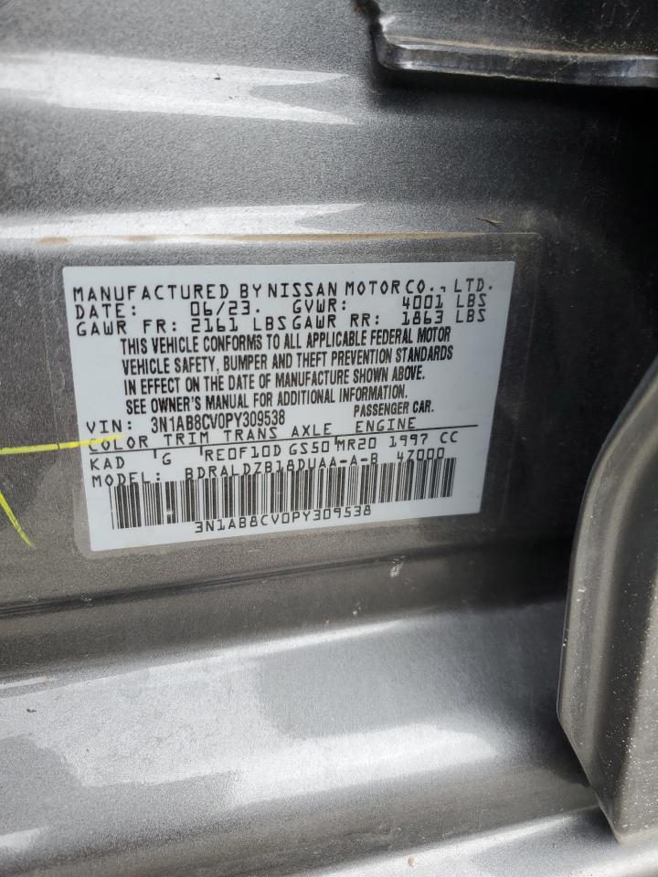 2023 NISSAN SENTRA SV VIN:3N1AB8CV0PY309538