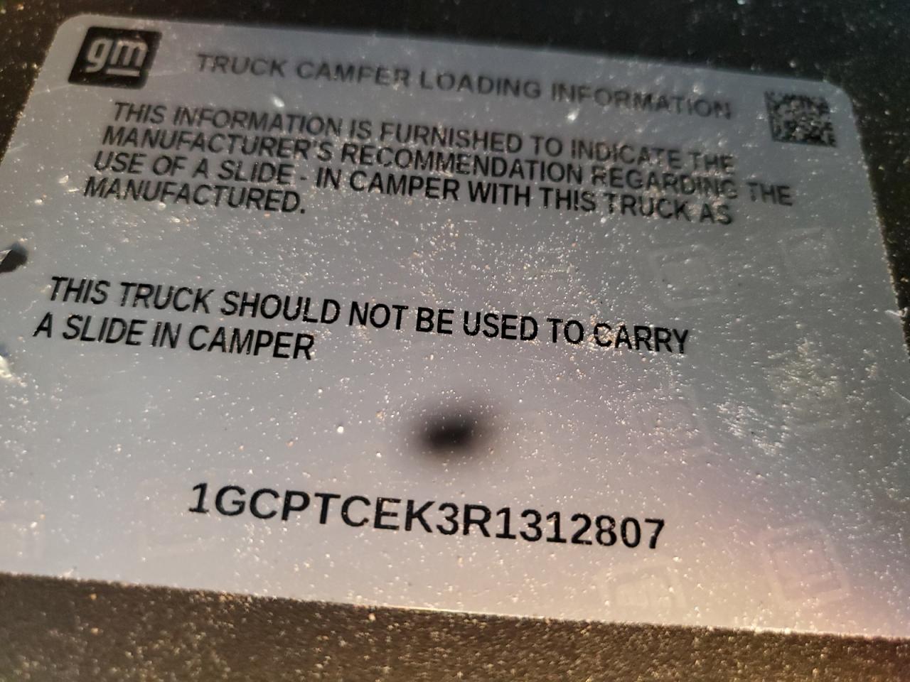 2024 CHEVROLET COLORADO LT VIN:1GCPTCEK3R1312807