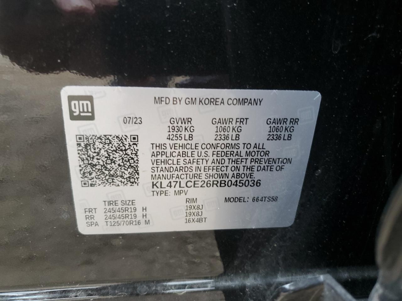 2024 BUICK ENVISTA AVENIR VIN:KL47LCE26RB045036