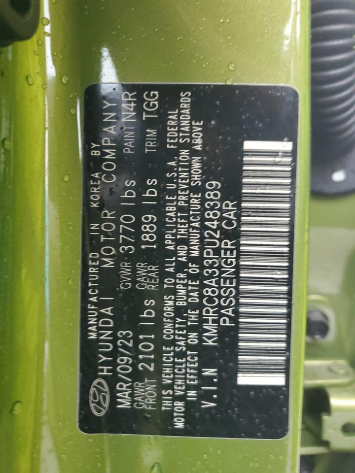 2023 HYUNDAI VENUE SEL VIN:KMHRC8A33PU248389