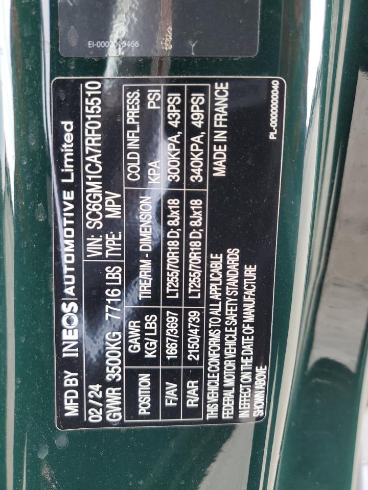 2024 INEOS AUTOMOTIVE LIMITED GRENADIER VIN:SC6GM1CA7RF015510