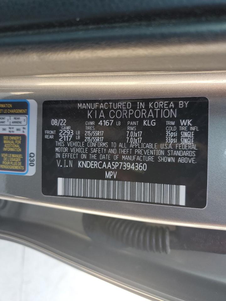 2023 KIA SELTOS EX VIN:KNDERCAA5P7394360