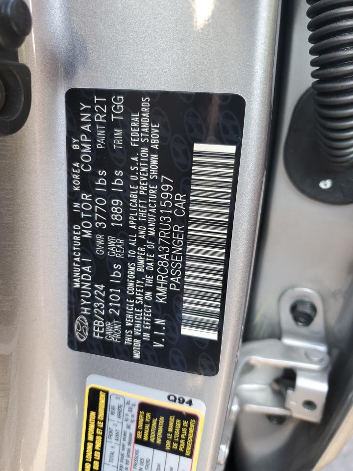 2024 HYUNDAI VENUE SEL VIN:KMHRC8A37RU315997