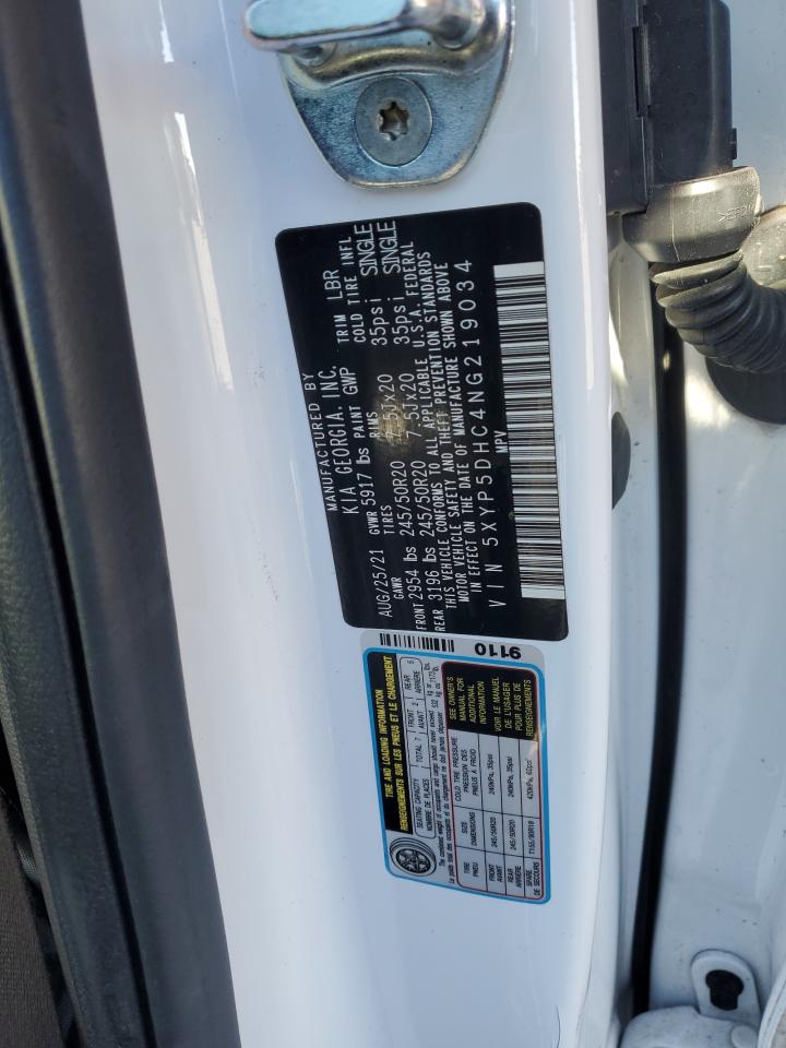 2022 KIA TELLURIDE SX VIN:5XYP5DHC4NG219034