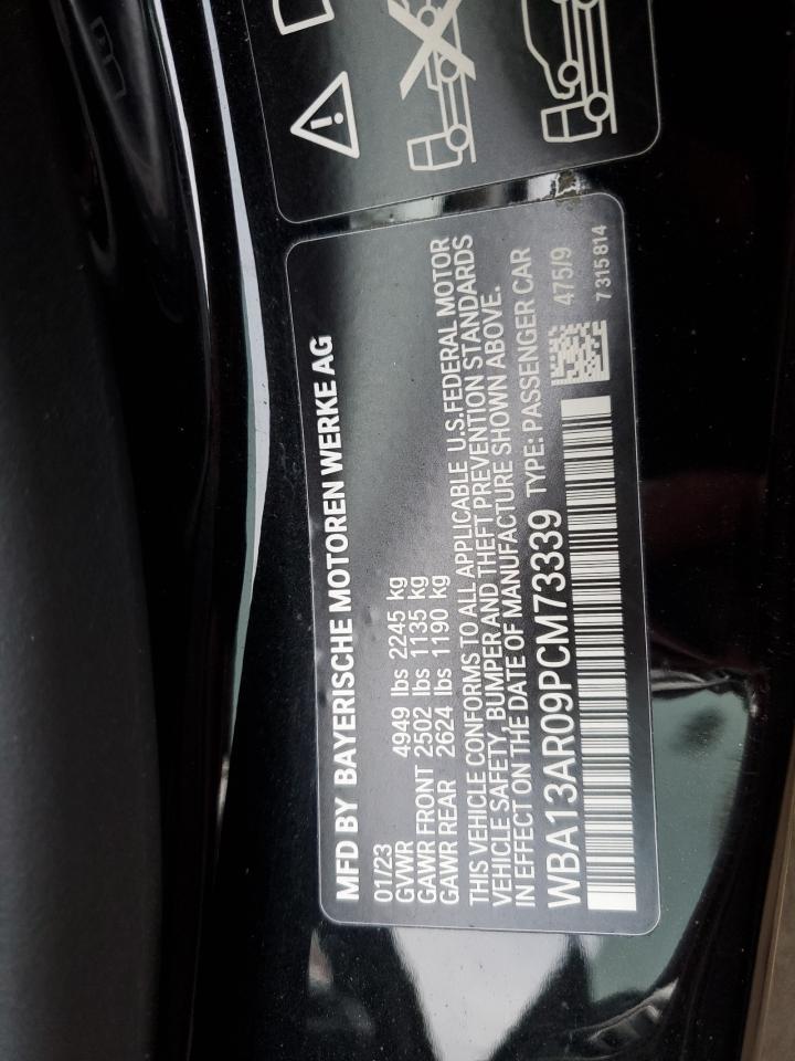 2023 BMW M440XI VIN:WBA13AR09PCM73339