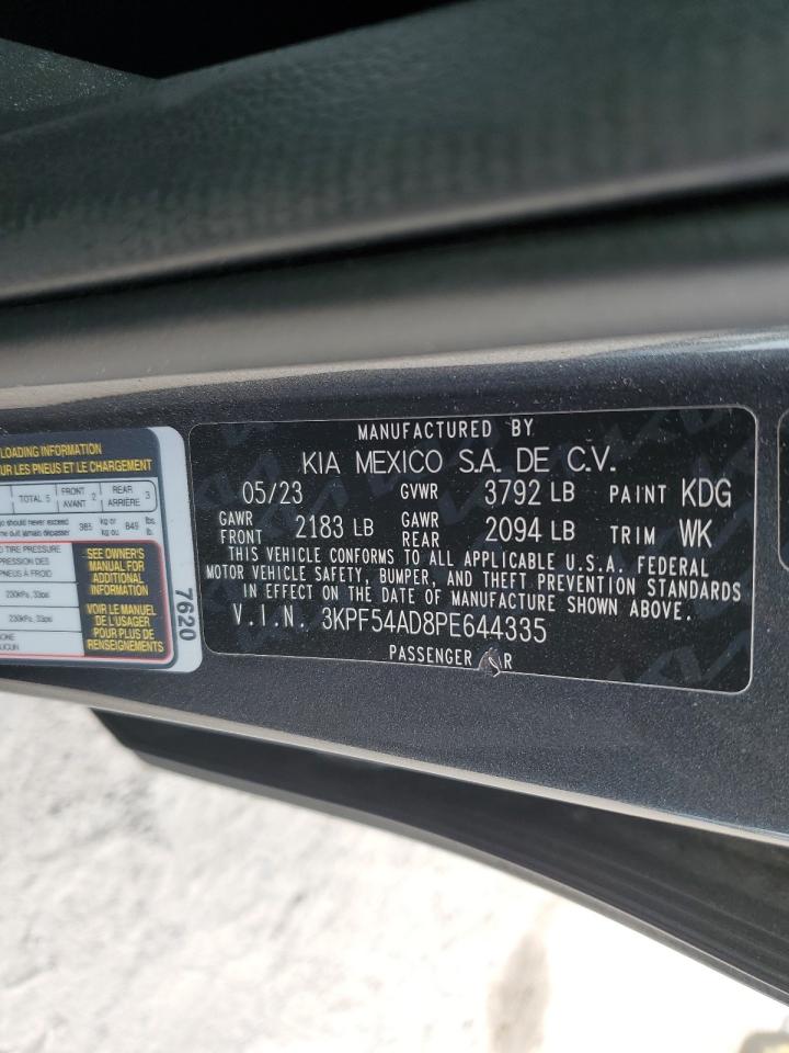 2023 KIA FORTE GT LINE VIN:3KPF54AD8PE644335