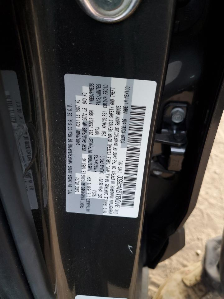 2022 MAZDA CX-30 PREMIUM VIN:3MVDMBDL9NM428500