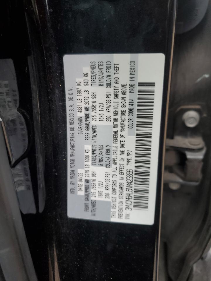 2022 MAZDA CX-30 VIN:3MVDMBAL6NM423856