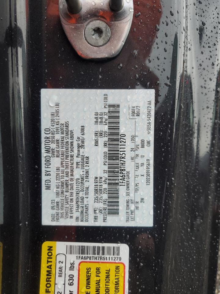 2024 FORD MUSTANG VIN:1FA6P8TH7R5111270