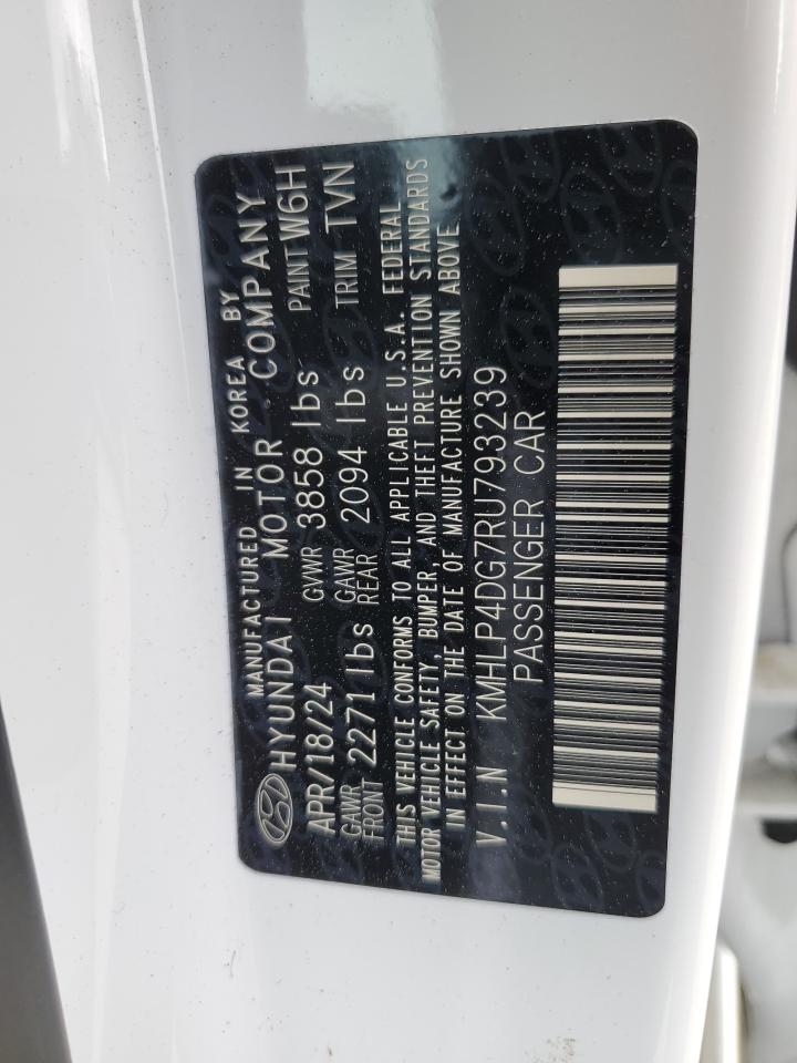 2024 HYUNDAI ELANTRA LIMITED VIN:KMHLP4DG7RU793239