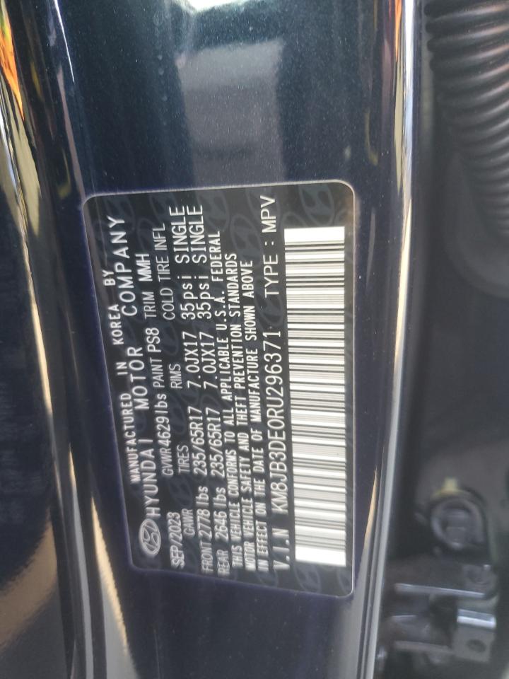 2024 HYUNDAI TUCSON SEL VIN:KM8JB3DE0RU296371