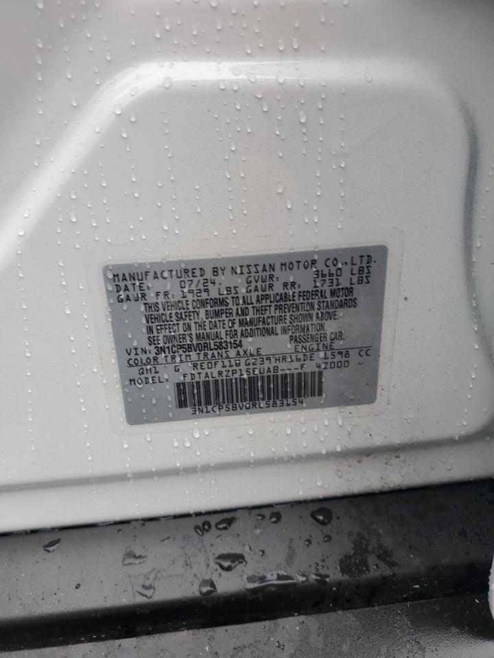 2024 NISSAN KICKS S VIN:3N1CP5BV0RL583154