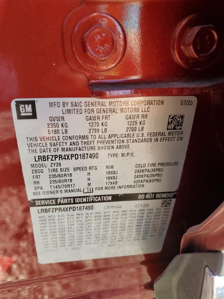 2023 BUICK ENVISION ESSENCE VIN:LRBFZPR4XPD187490