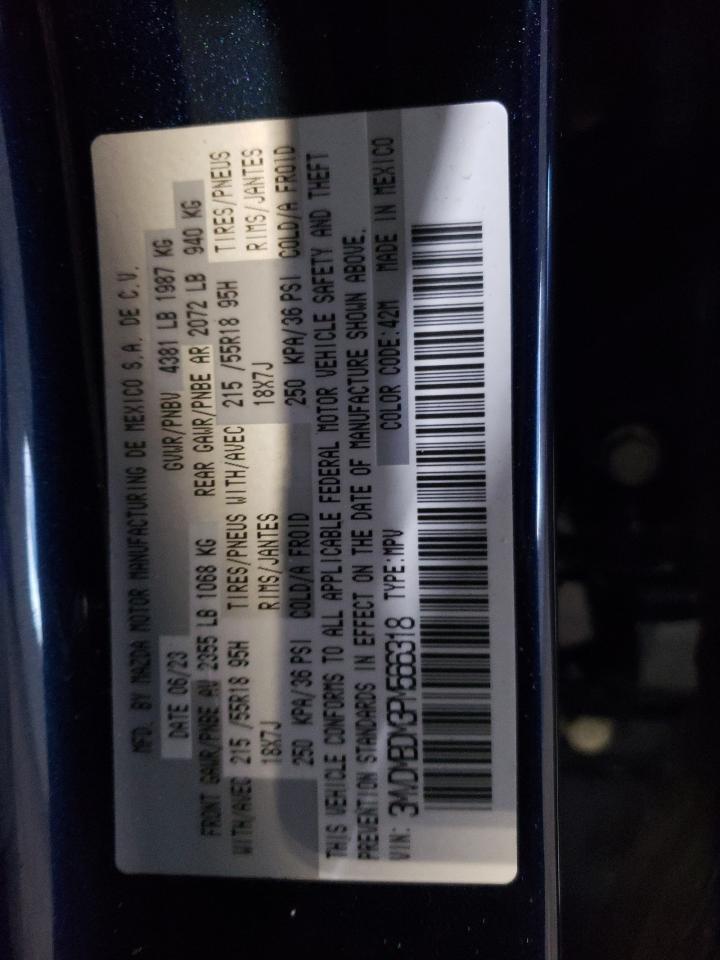 2023 MAZDA CX-30 PREMIUM VIN:3MVDMBDM3PM566318