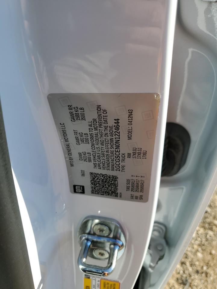 2022 CHEVROLET COLORADO LT VIN:1GCGSCEN0N1224644