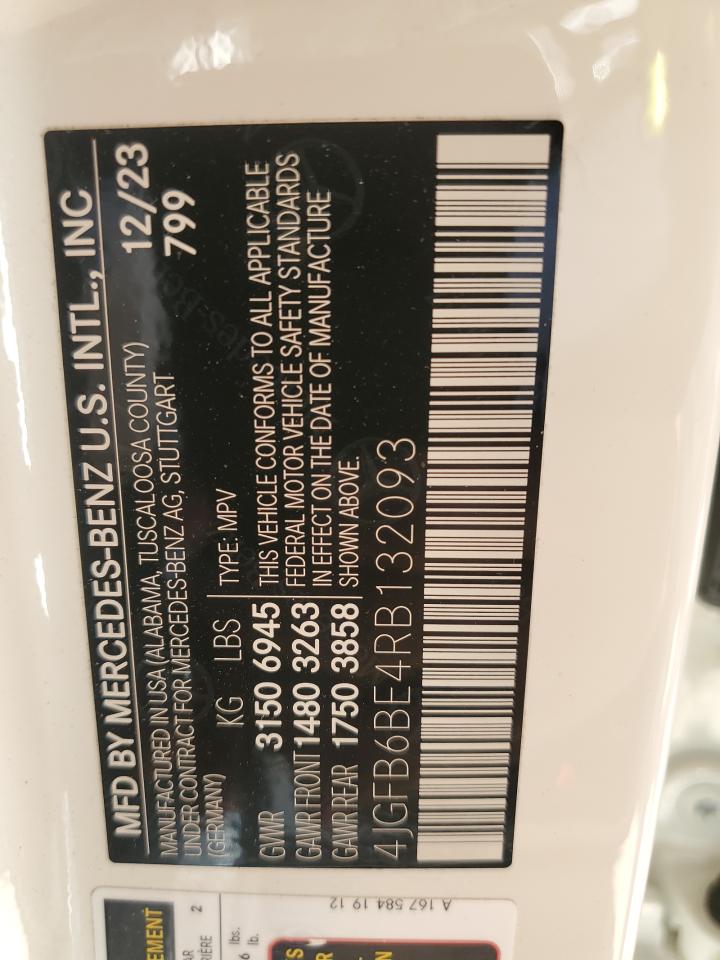 2024 MERCEDES-BENZ GLE AMG 53 4MATIC VIN:4JGFB6BE4RB132093