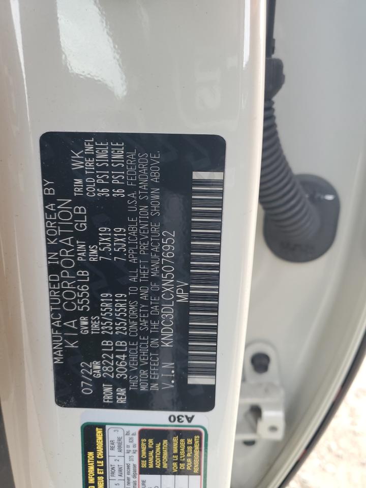 2022 KIA EV6 LIGHT VIN:KNDC3DLCXN5076952