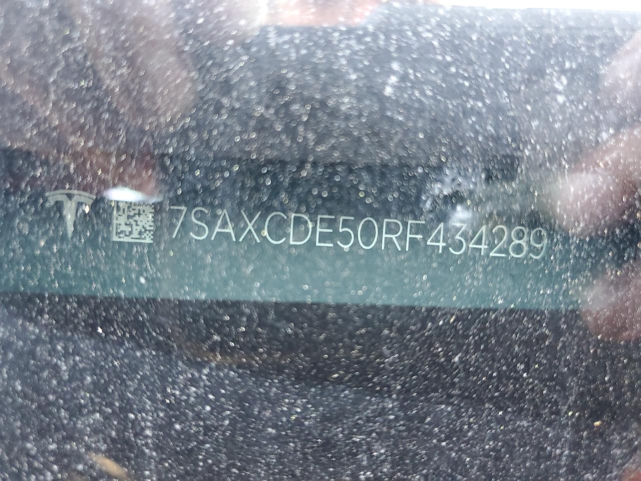 2024 TESLA MODEL X VIN:7SAXCDE50RF434289