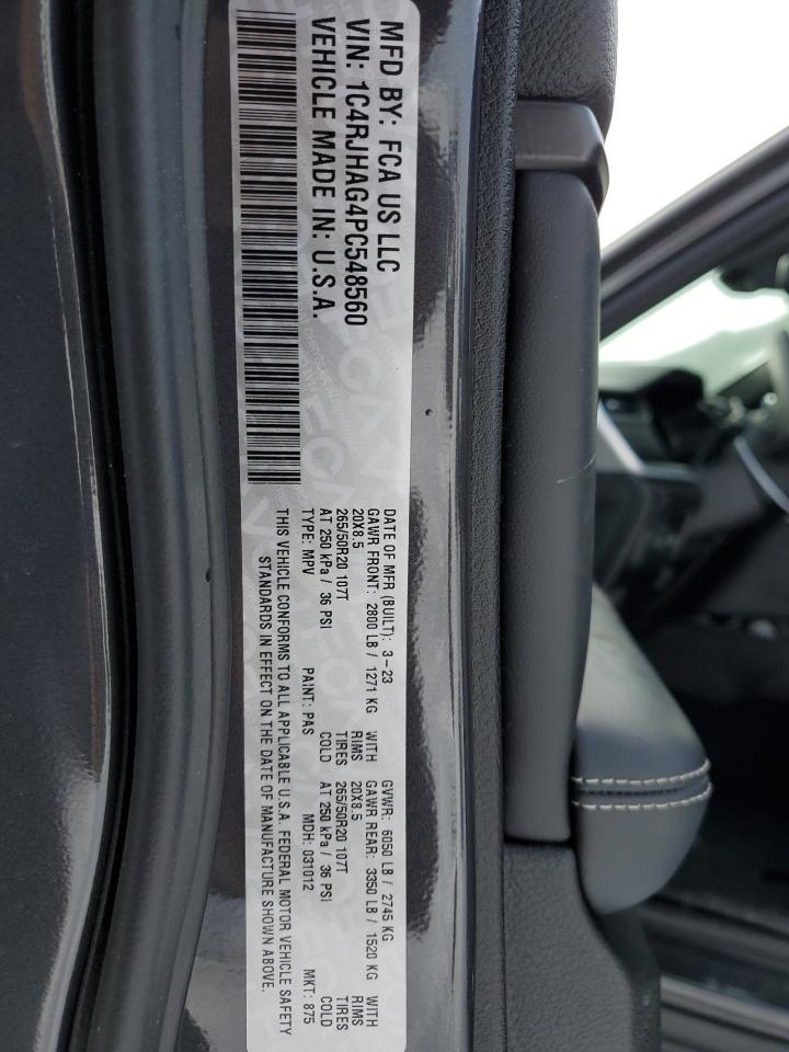 2023 JEEP GRAND CHEROKEE LAREDO VIN:1C4RJHAG4PC548560