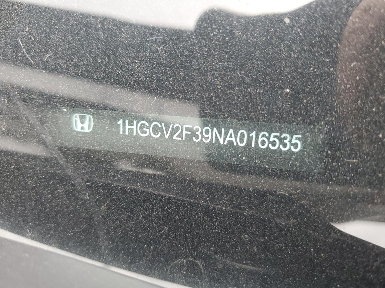 2022 HONDA ACCORD SPORT VIN:1HGCV2F39NA016535
