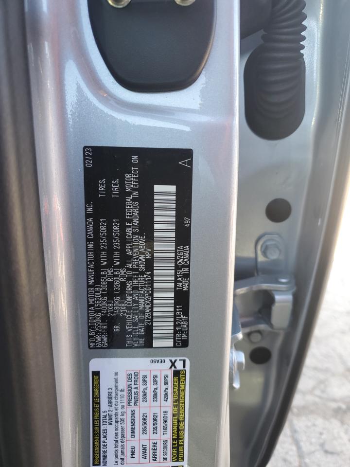 2023 LEXUS RX 350 BASE VIN:2T2BAMCA2PC011174