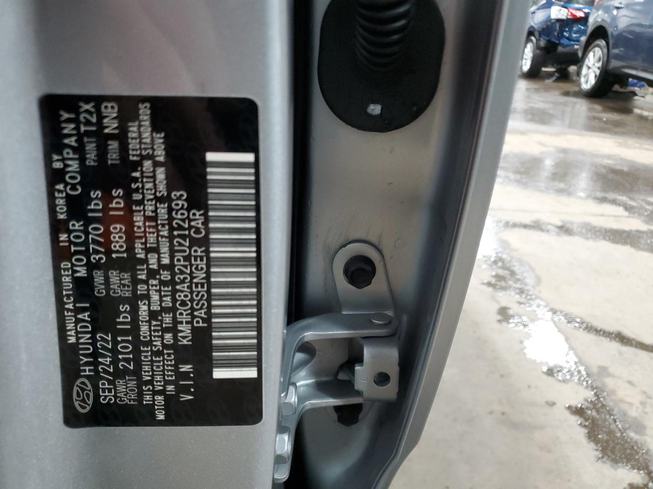 2023 HYUNDAI VENUE SEL VIN:KMHRC8A32PU212693