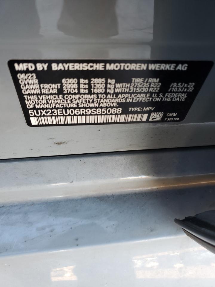 2024 BMW X5 XDRIVE40I VIN:5UX23EU06R9S85088