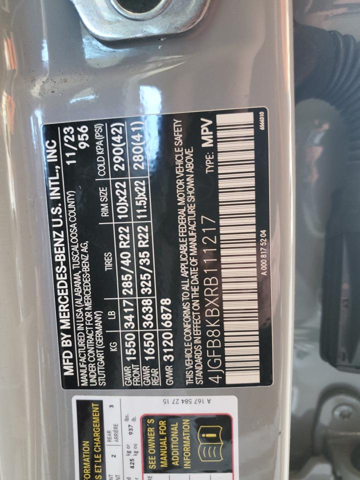 2024 MERCEDES-BENZ GLE 63 S 4MATIC AMG VIN:4JGFB8KBXRB111217