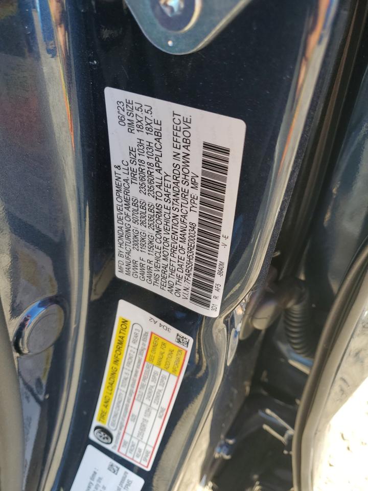 2024 HONDA CR-V SPORT VIN:7FARS5H53RE000348