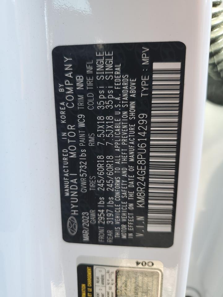 2023 HYUNDAI PALISADE SEL VIN:KM8R24GE8PU614299