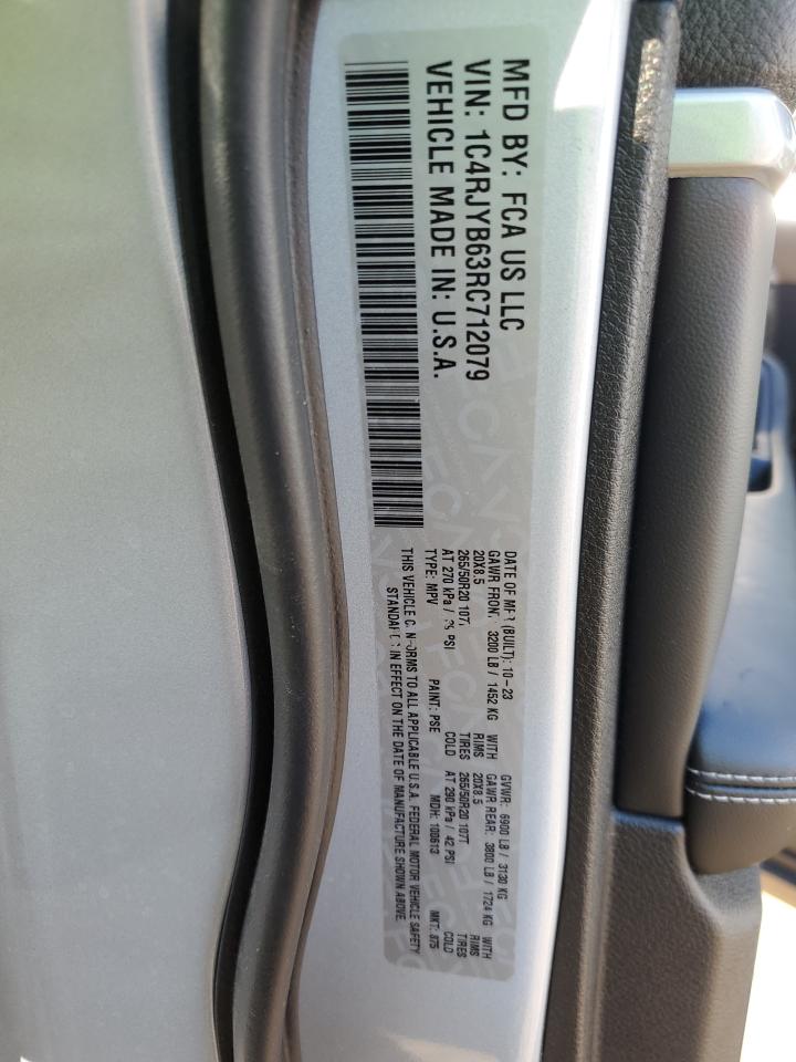 2024 JEEP GRAND CHEROKEE LIMITED 4XE VIN:1C4RJYB63RC712079