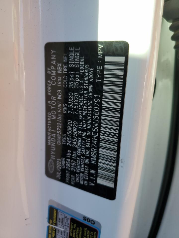 2022 HYUNDAI PALISADE CALLIGRAPHY VIN:KM8R74HE5NU360791