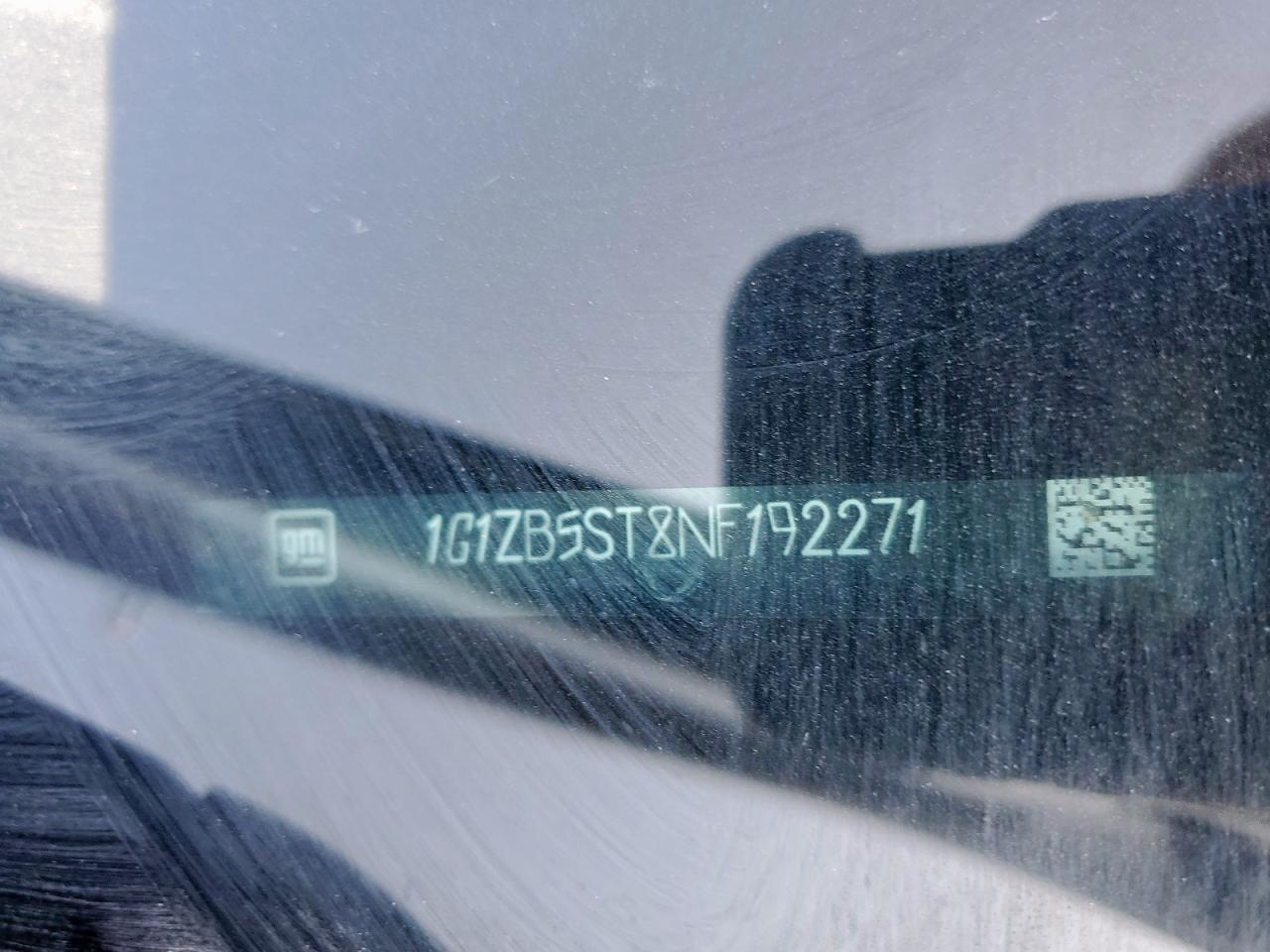 2022 CHEVROLET MALIBU LS VIN:1G1ZB5ST8NF192271