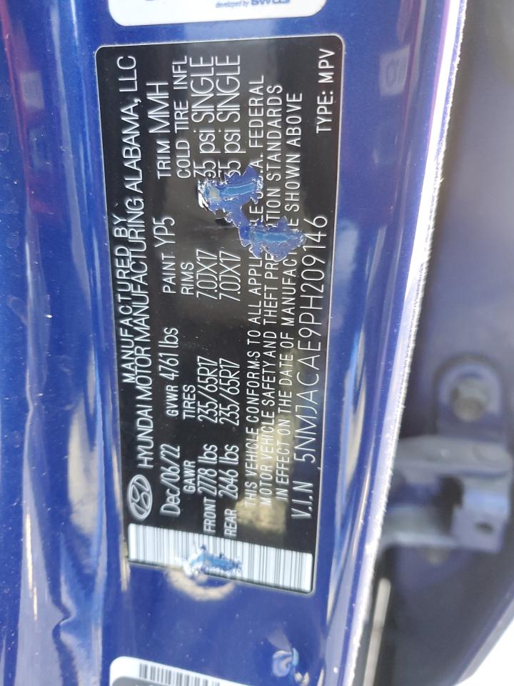 2023 HYUNDAI TUCSON SE VIN:5NMJACAE9PH209146